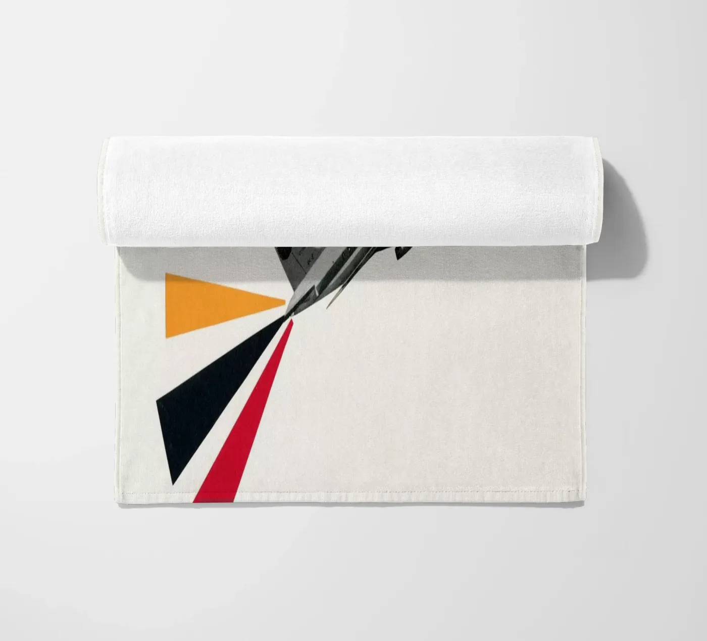 Fly beach towel by Cassia Beck Collage