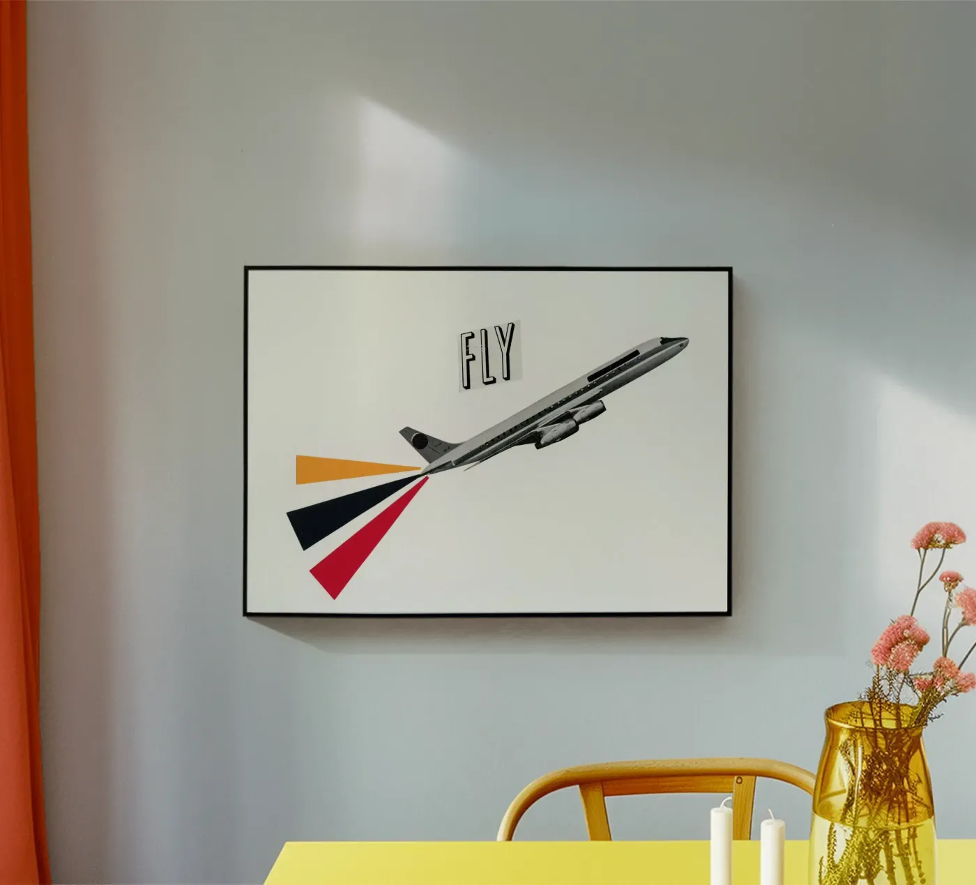 Fly acrylic glass by Cassia Beck Collage