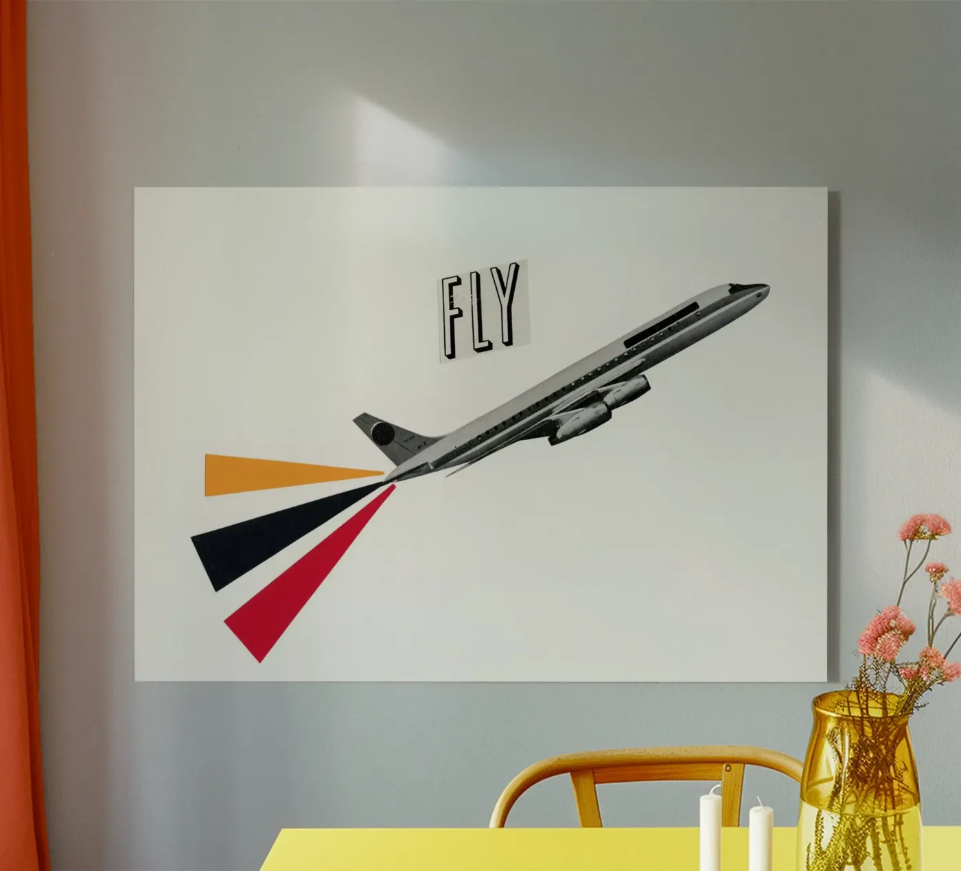 Fly acrylic glass by Cassia Beck Collage