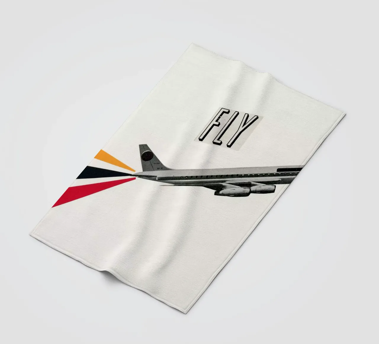 Fliege Fleecedecke von Cassia Beck Collage