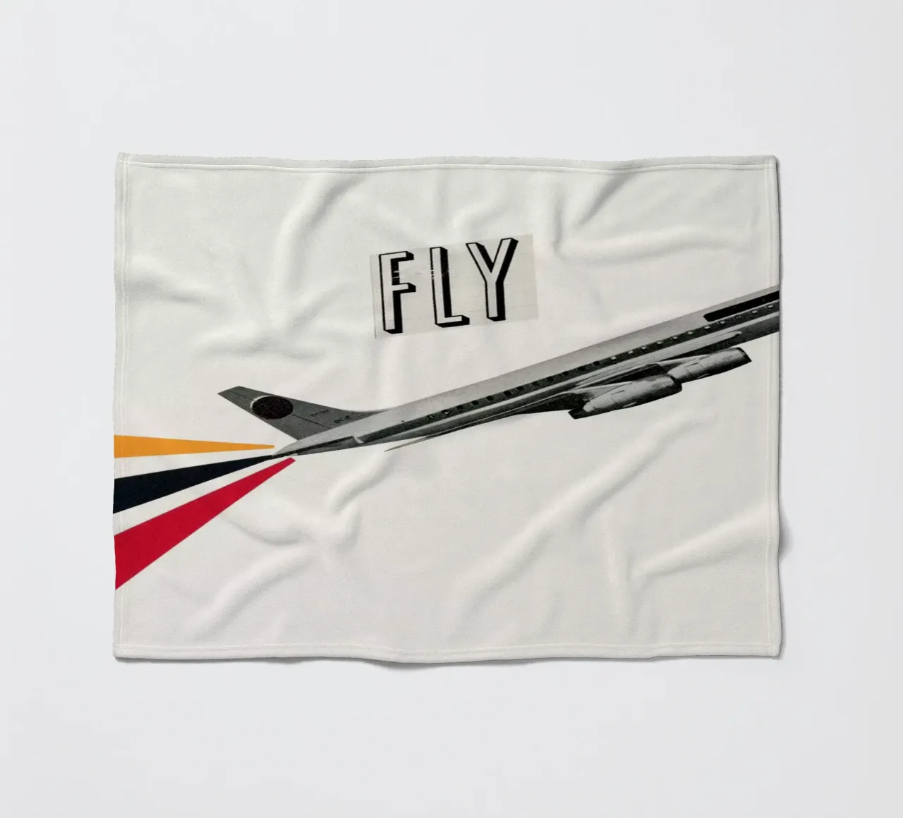 Fliege Fleecedecke von Cassia Beck Collage