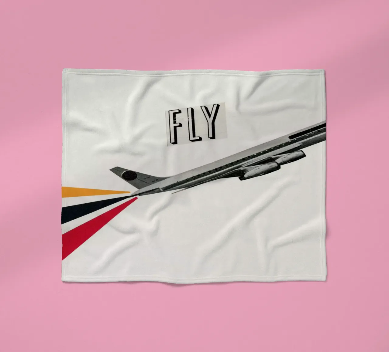 Fliege Fleecedecke von Cassia Beck Collage