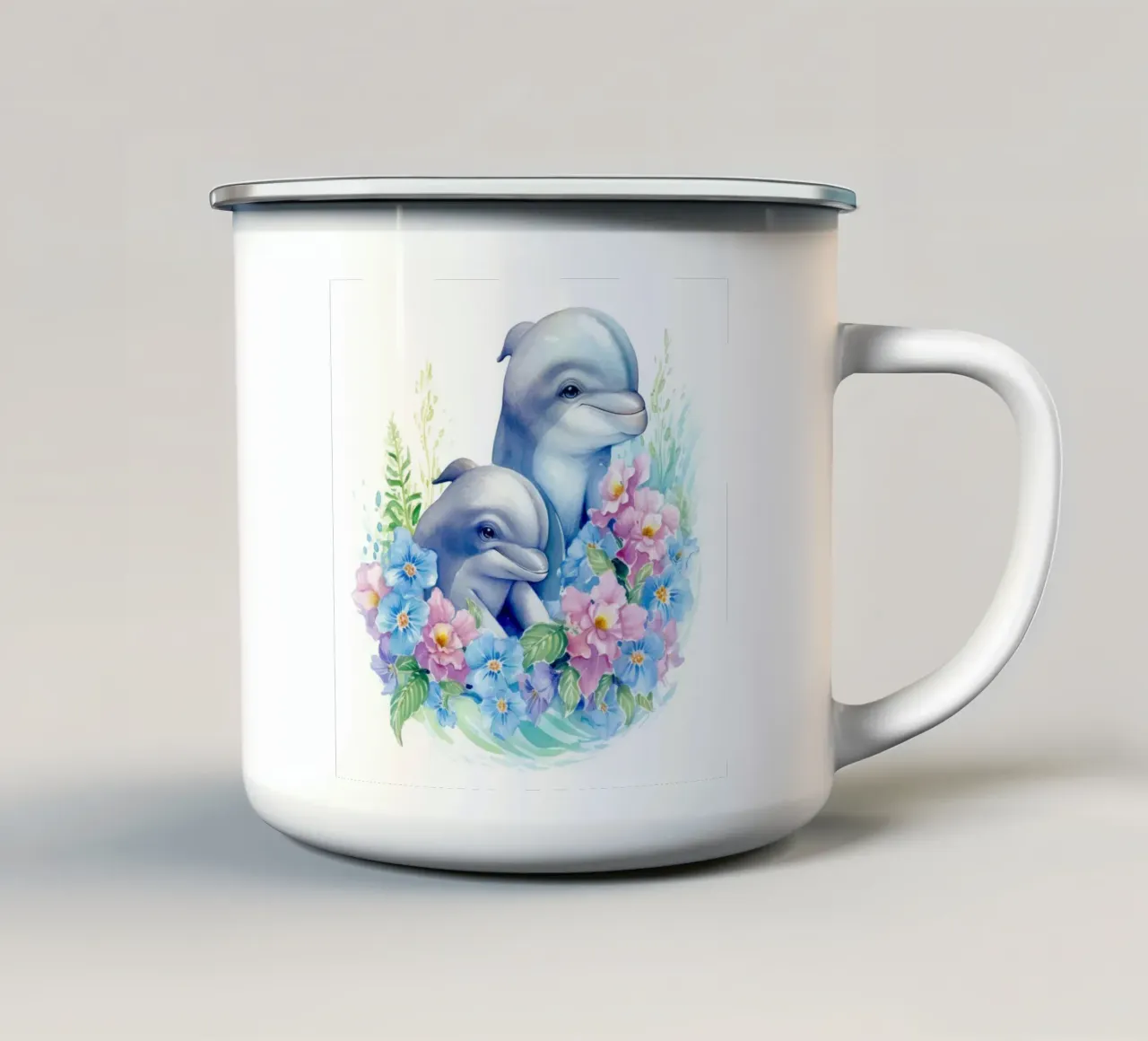 Baby delfini tazza in smalto da Happy Littles