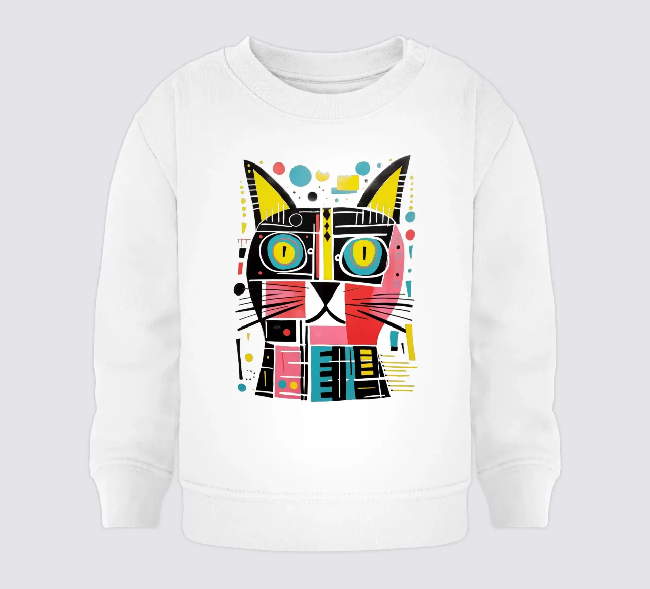 Chat d'art abstrait sweat pour bébé de Autofocus