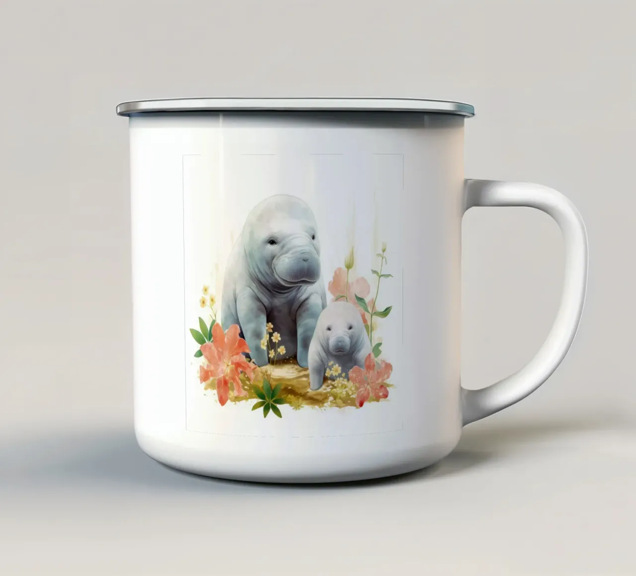 Piccoli dugonghi tazza in smalto da Happy Littles