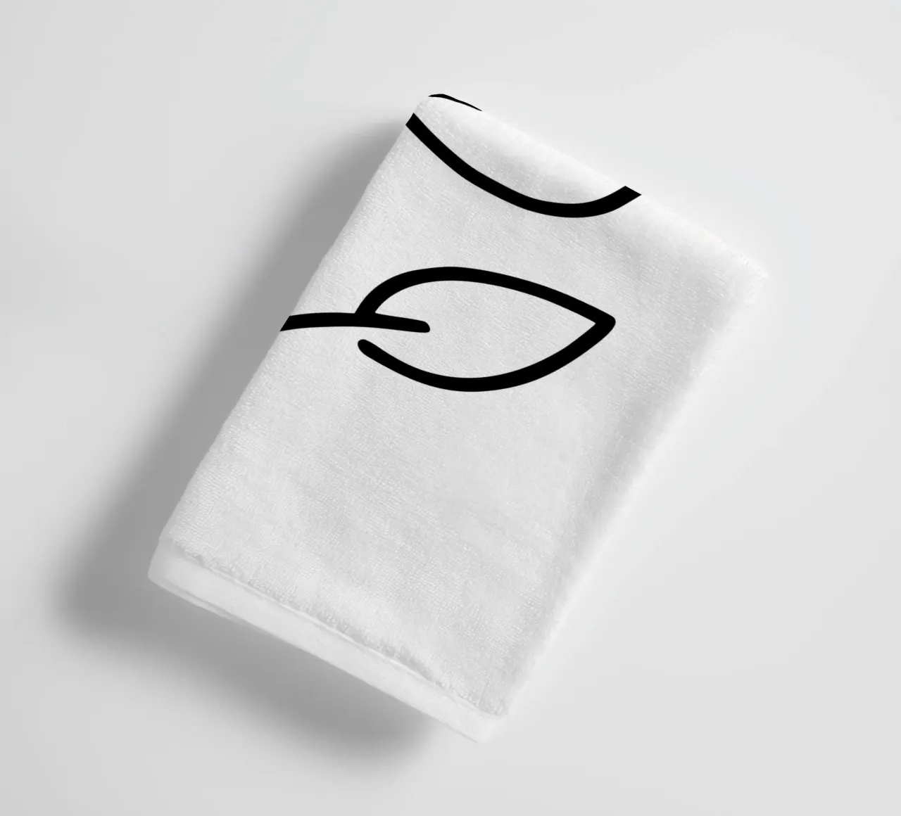 Rose in minimalism with a touch of red towel by Bold & Simple