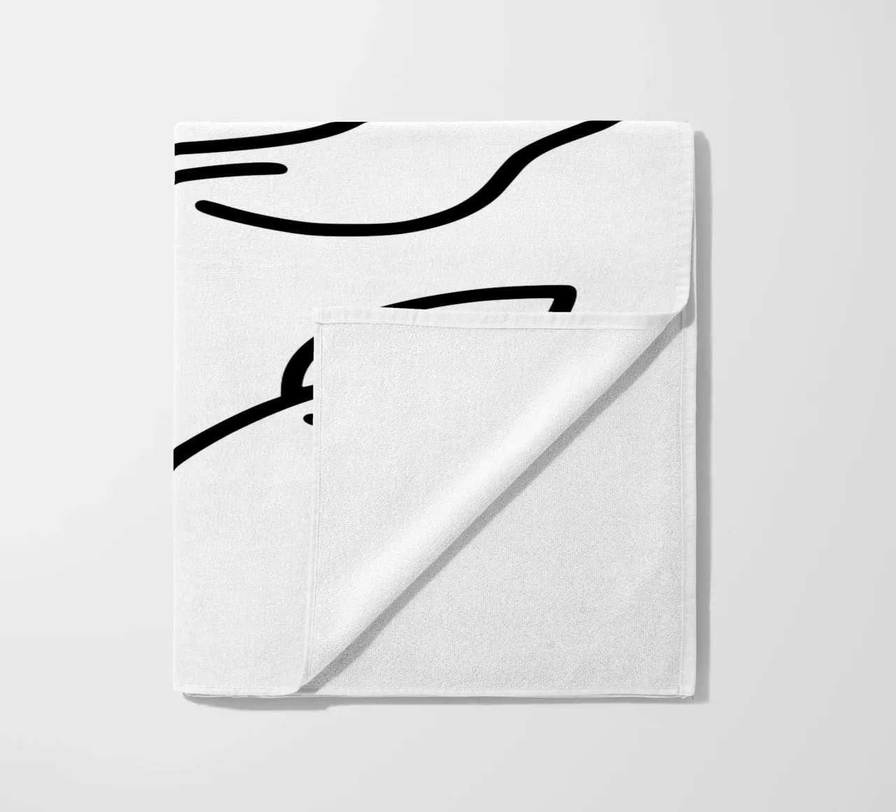 Rosa in versione minimalista con un tocco di rosso telo mare da Bold & Simple