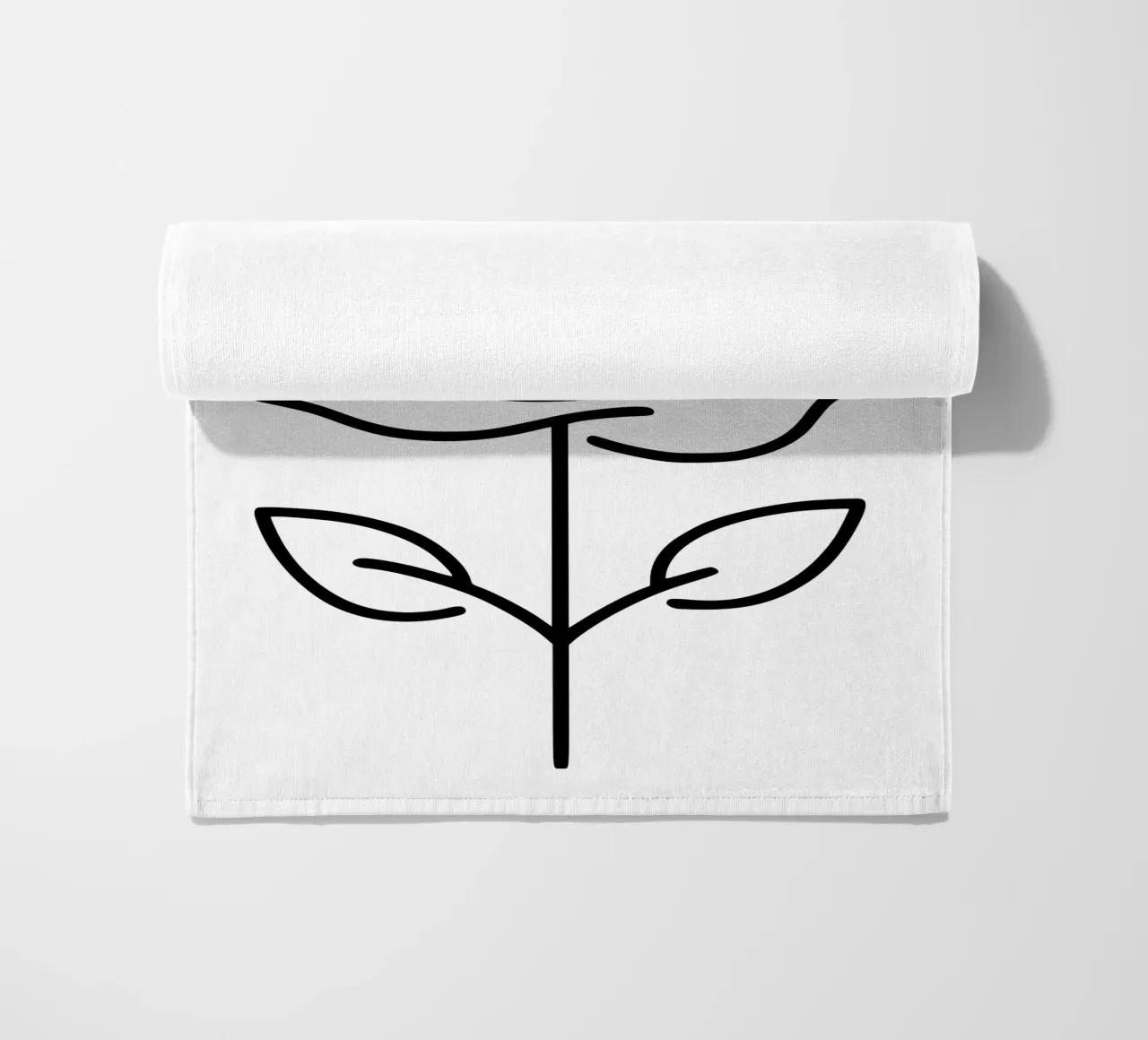 Rosa in versione minimalista con un tocco di rosso telo mare da Bold & Simple