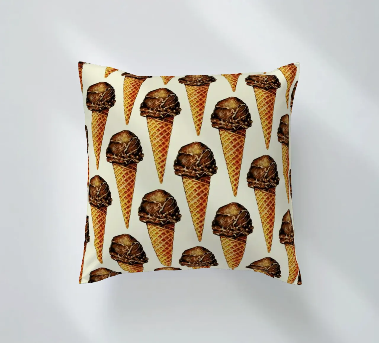 Chocolate Scoop Pattern cuscino da Kelly Gilleran