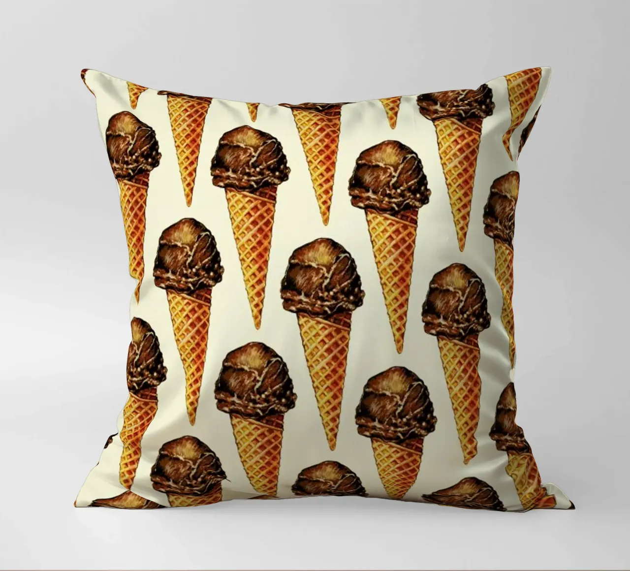 Chocolate Scoop Pattern cuscino da Kelly Gilleran