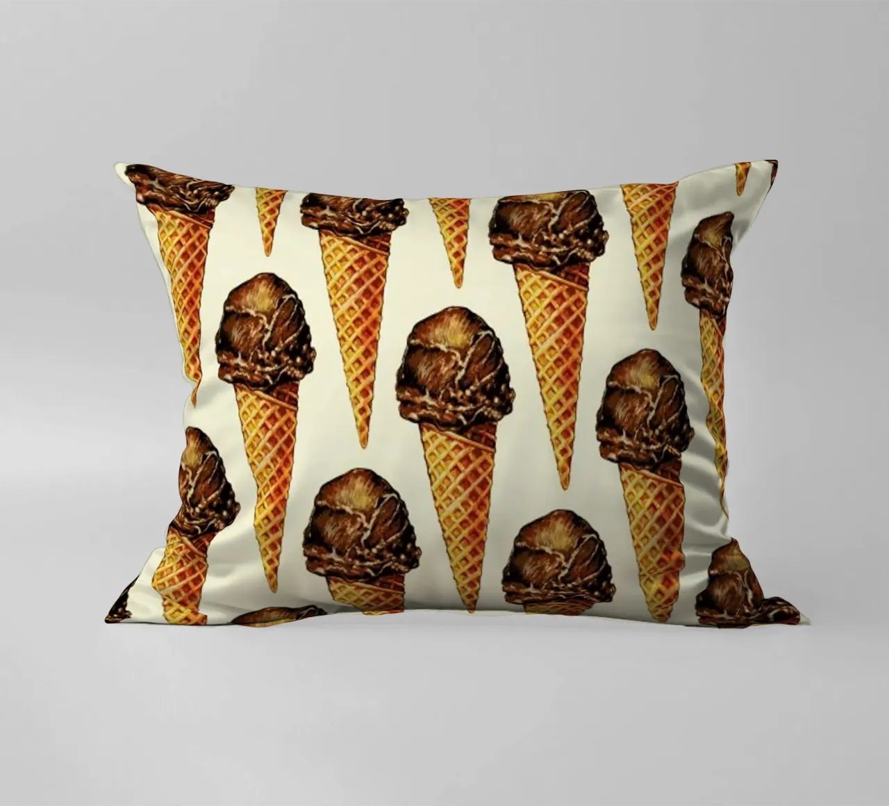 Chocolate Scoop Pattern cuscino da Kelly Gilleran