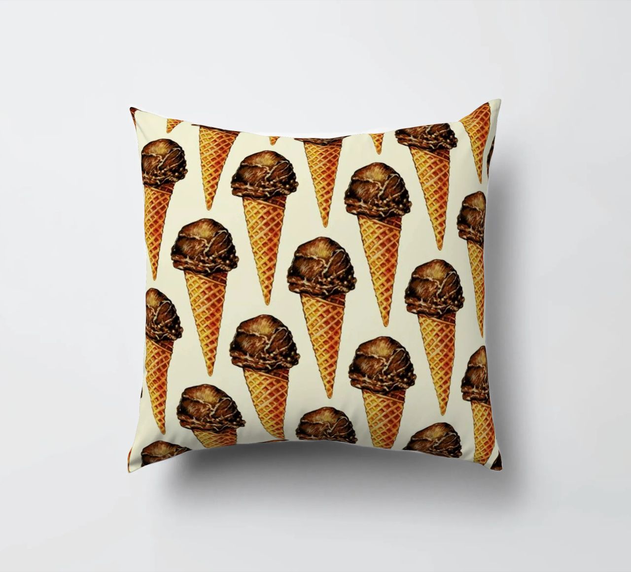 Chocolate Scoop Pattern cuscino da Kelly Gilleran