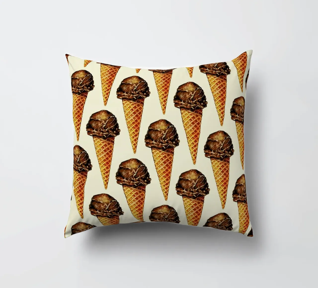 Chocolate Scoop Pattern cuscino da Kelly Gilleran