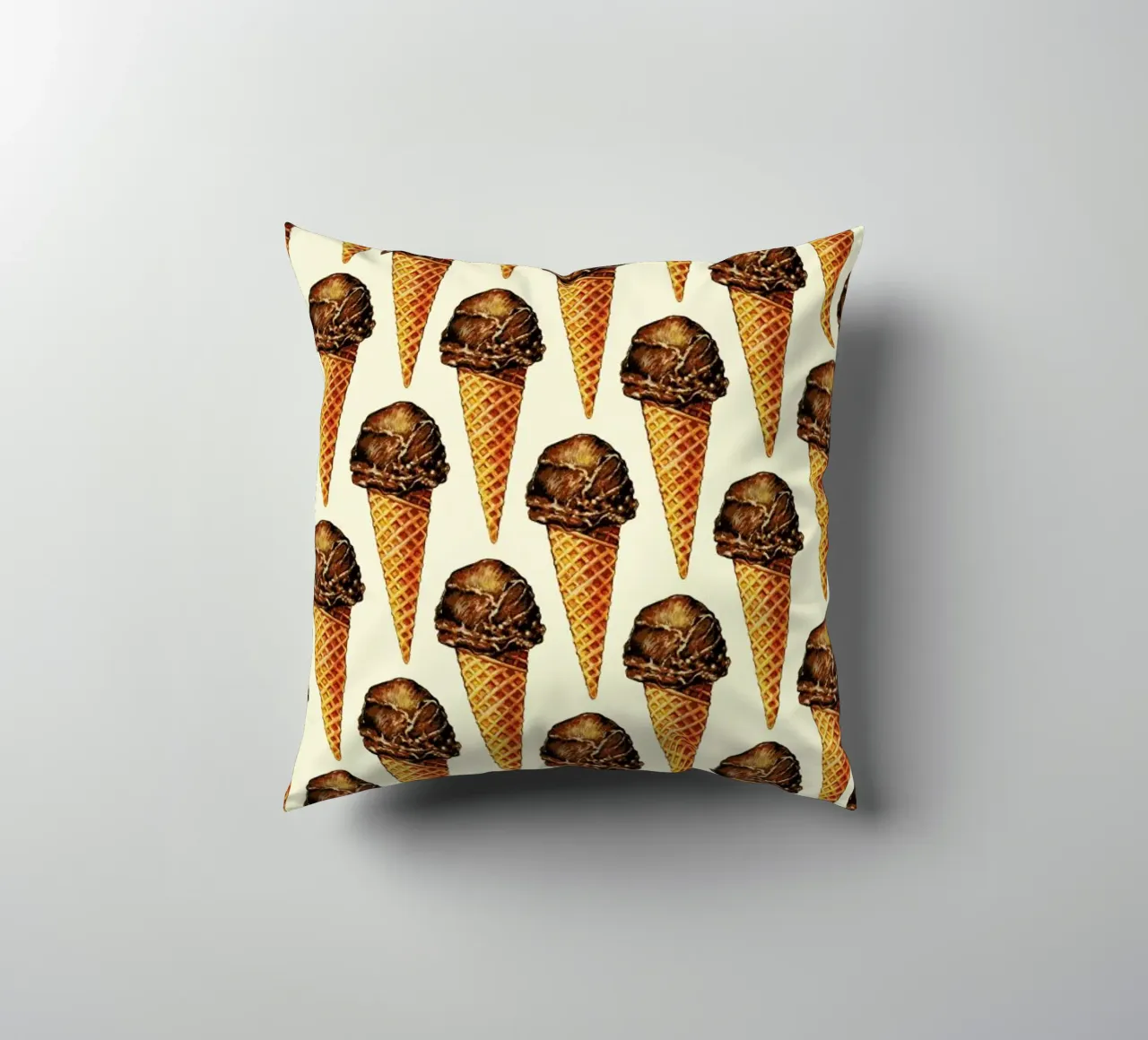 Chocolate Scoop Pattern cuscino da Kelly Gilleran