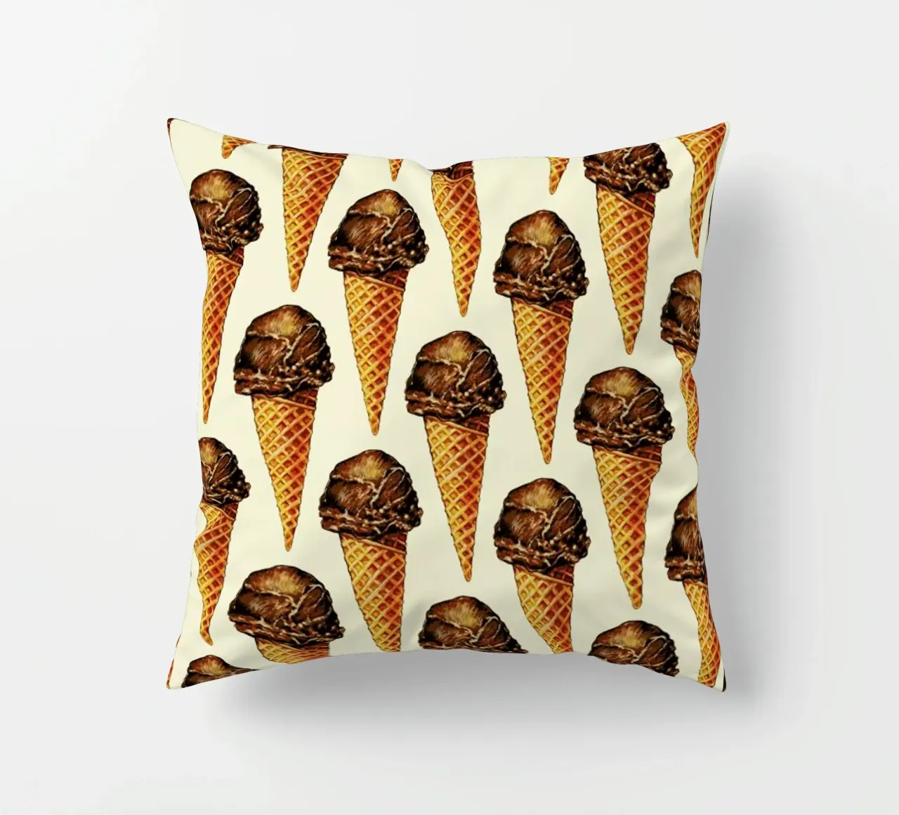 Chocolate Scoop Pattern cuscino da Kelly Gilleran