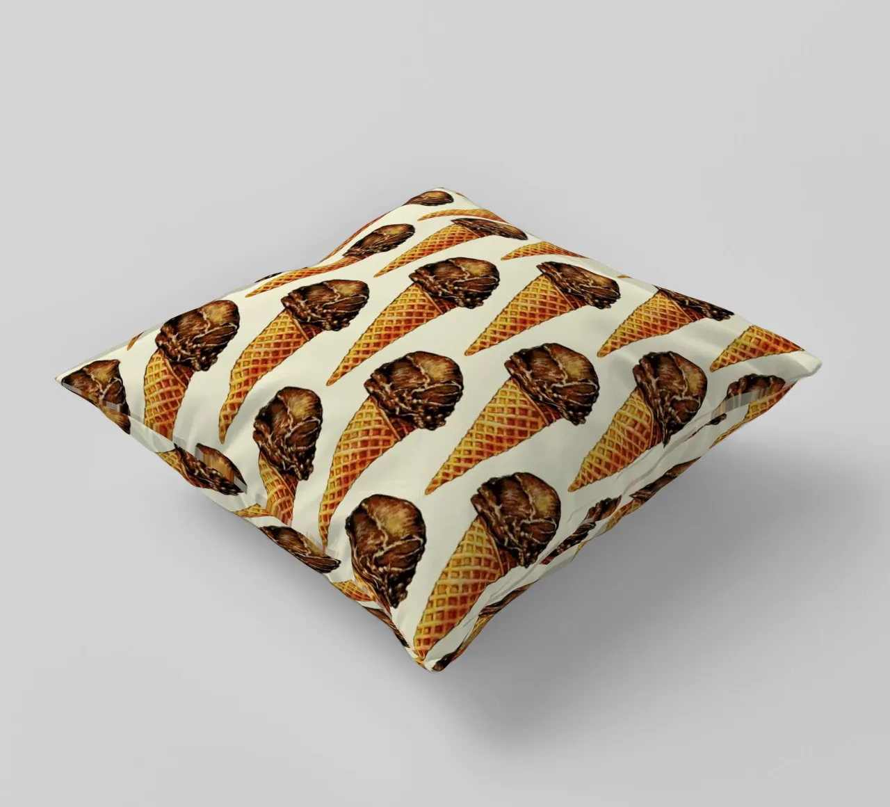 Chocolate Scoop Pattern cuscino da Kelly Gilleran