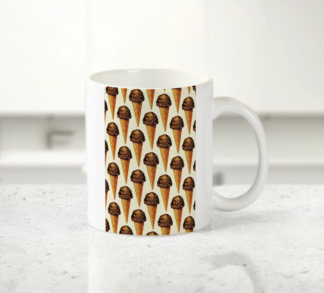 Chocolate Scoop Pattern tazza in ceramica da Kelly Gilleran
