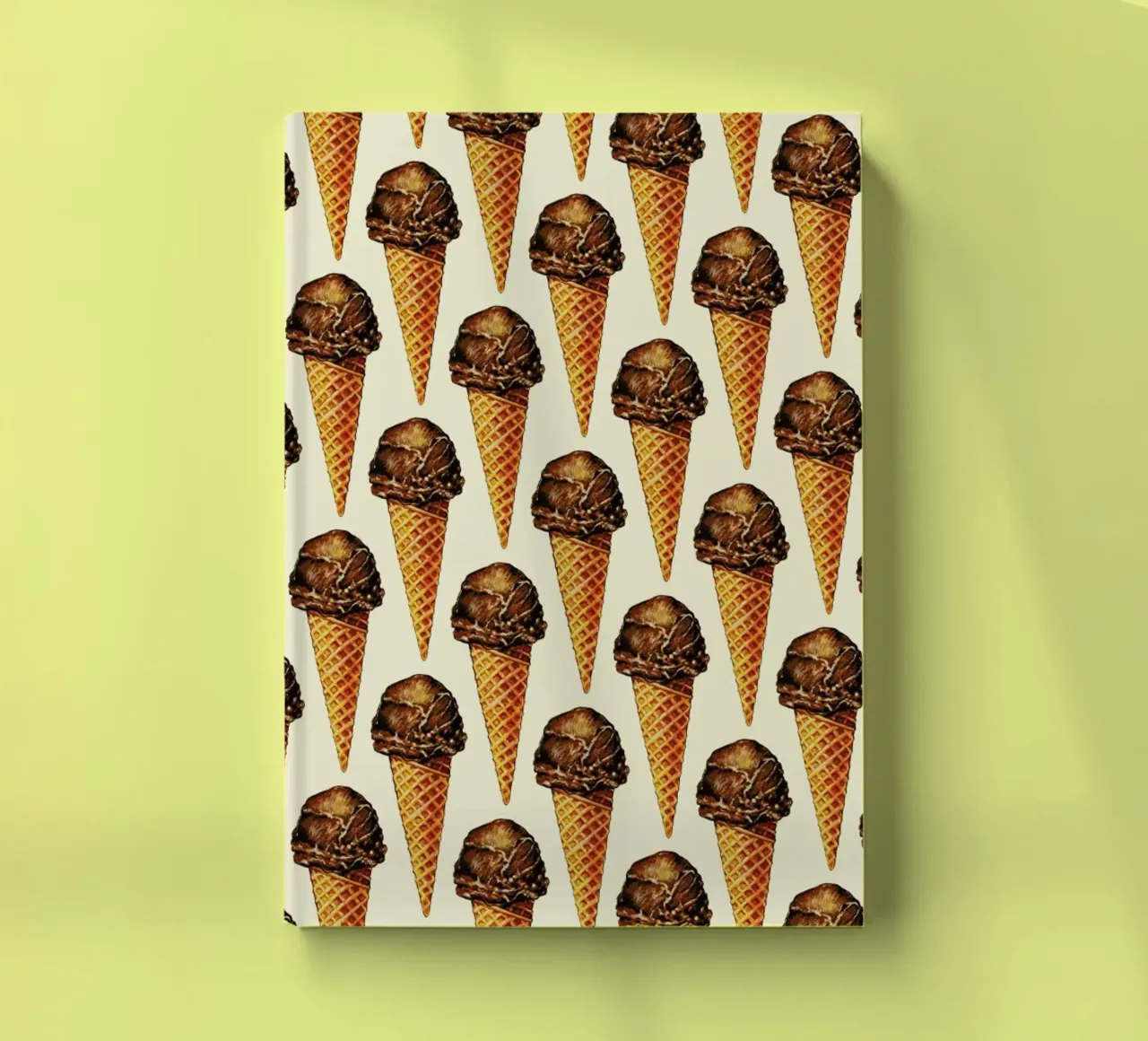 Chocolate Scoop Pattern notebook by Kelly Gilleran