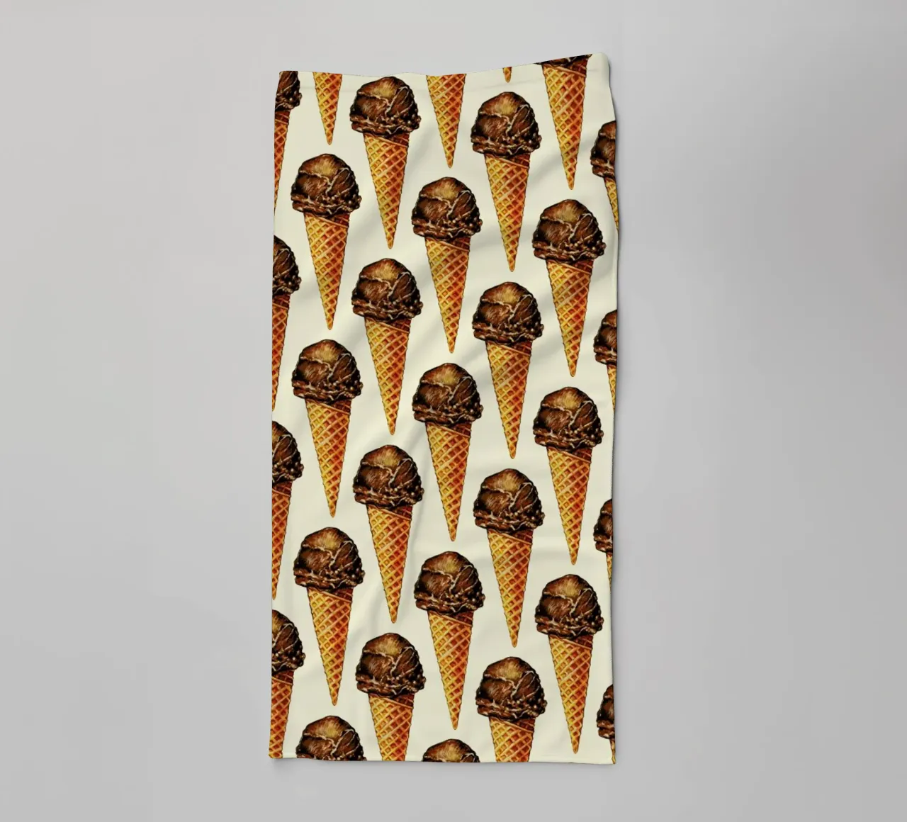 Chocolate Scoop Pattern asciugamano da bagno da Kelly Gilleran