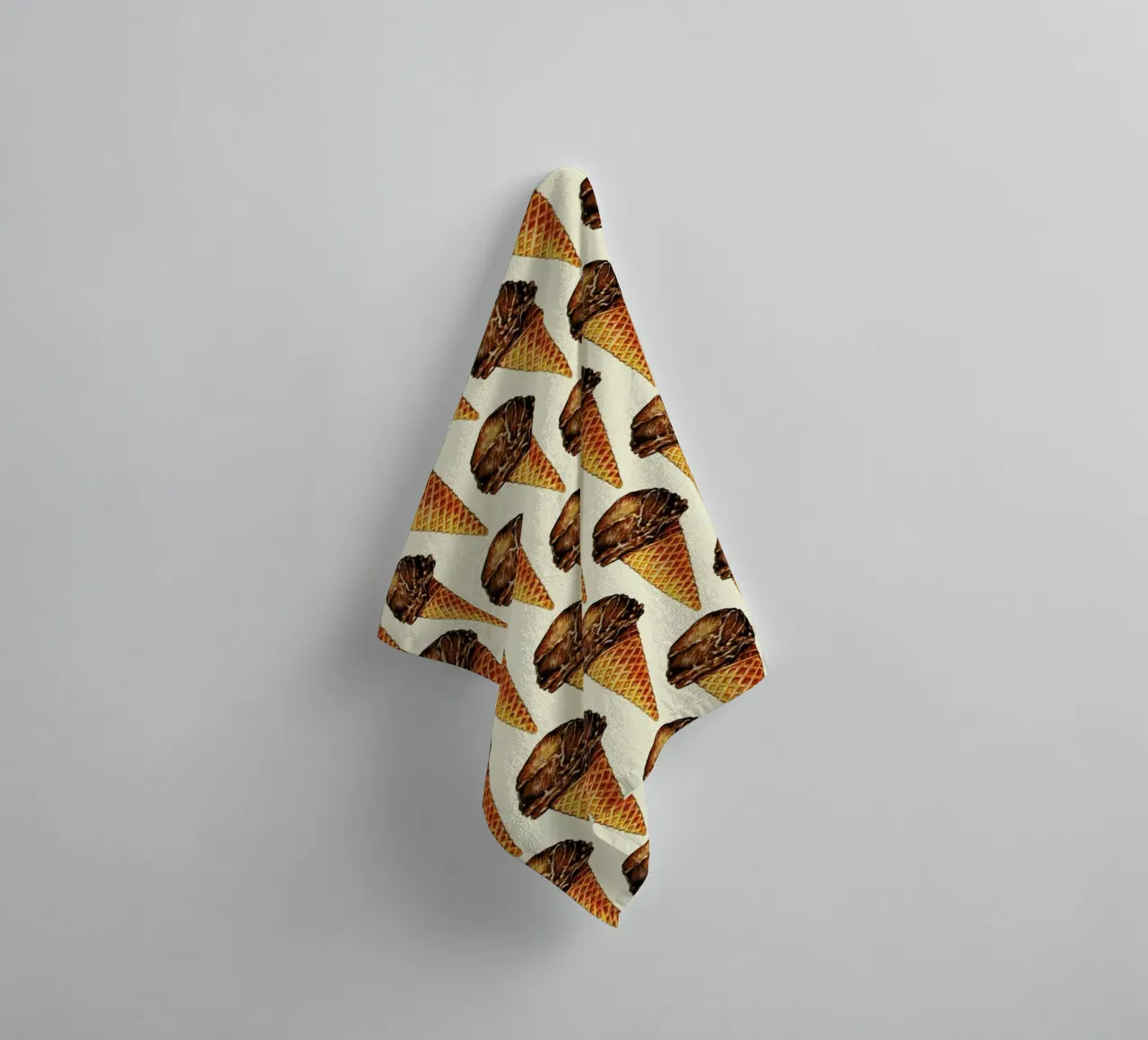 Chocolate Scoop Pattern asciugamano da bagno da Kelly Gilleran