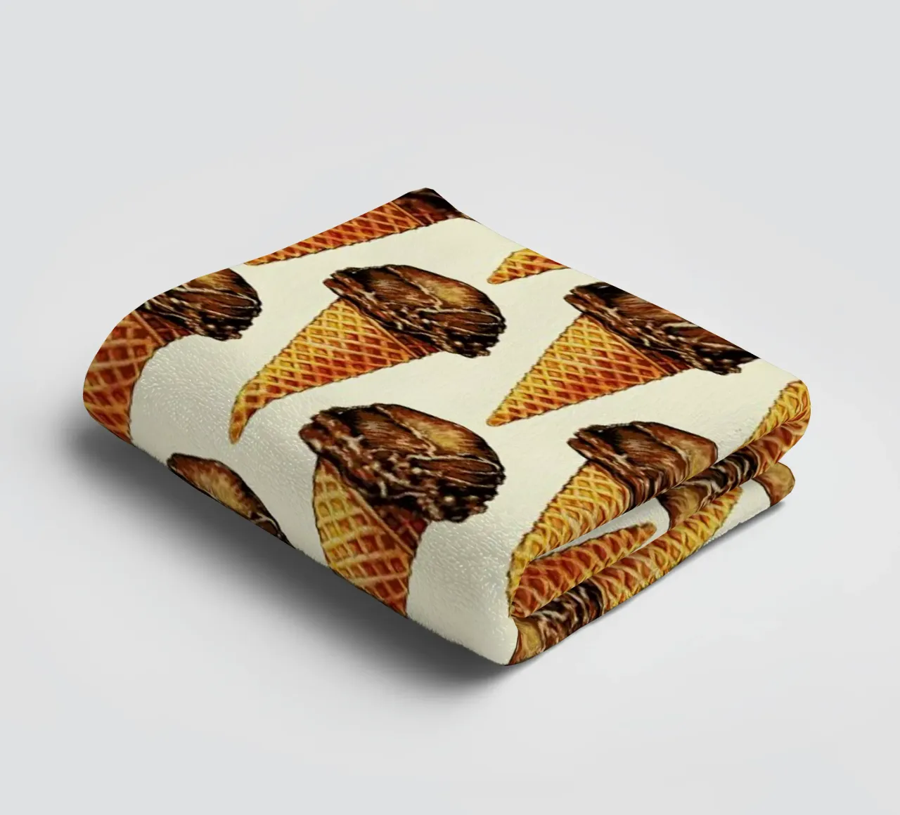 Chocolate Scoop Pattern asciugamano da bagno da Kelly Gilleran