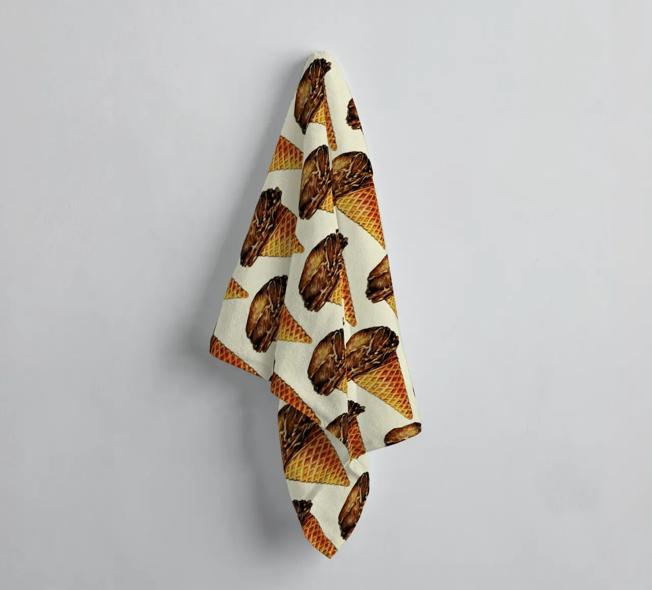 Chocolate Scoop Pattern asciugamano da bagno da Kelly Gilleran