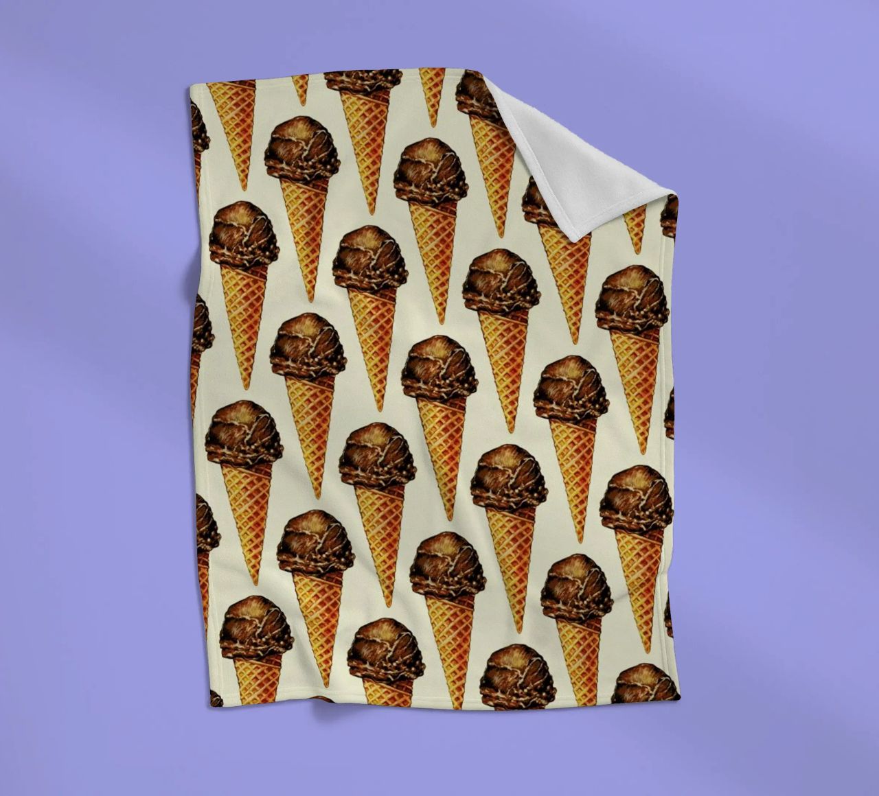 Chocolate Scoop Pattern coperta in pile da Kelly Gilleran