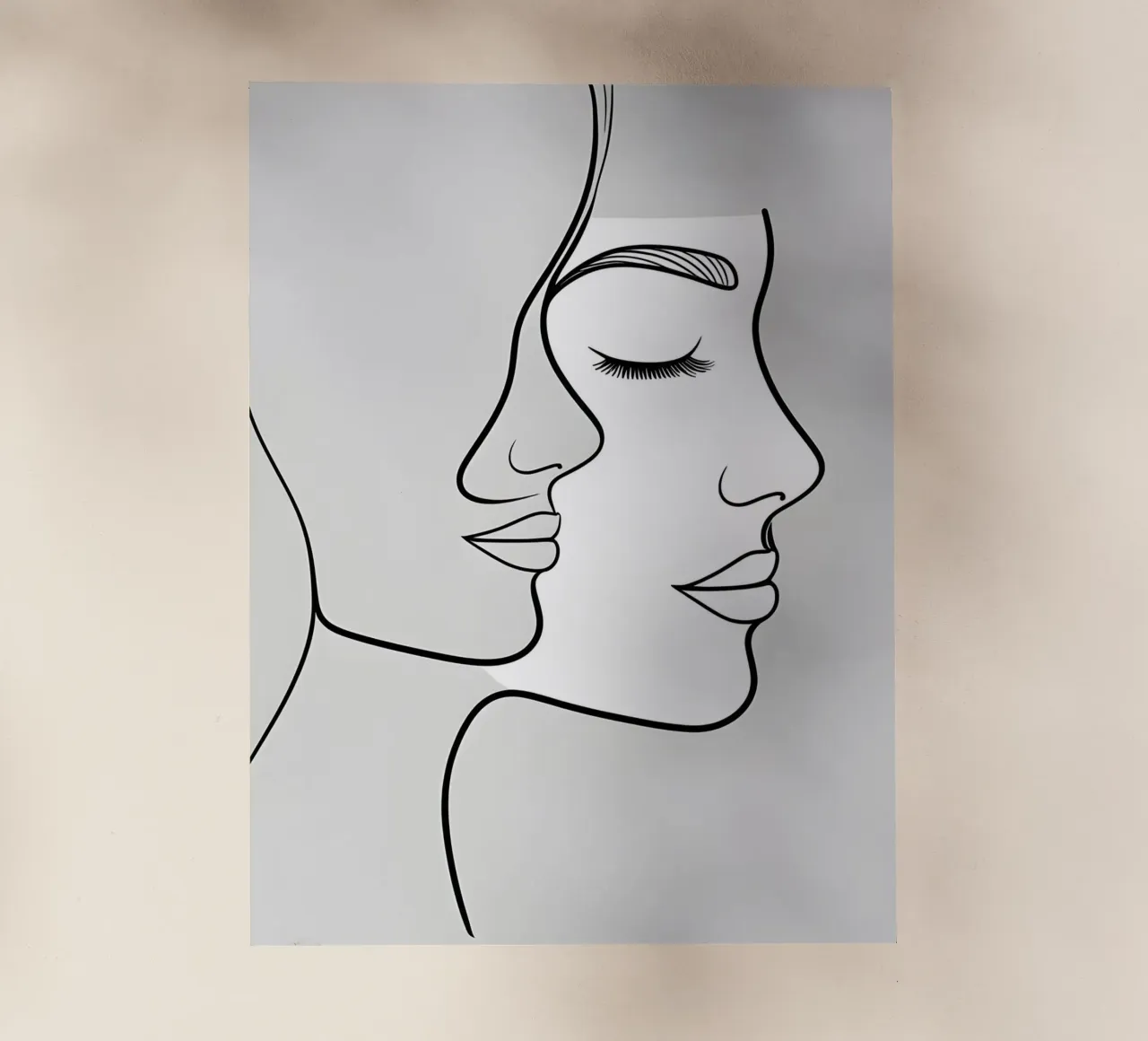 Line art a mezza faccia pellicola backlit da LIFESTYLE OBJECTS