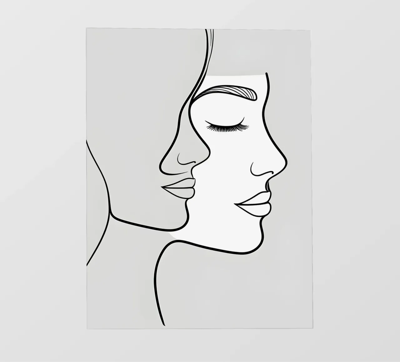 Line art a mezza faccia pellicola backlit da LIFESTYLE OBJECTS