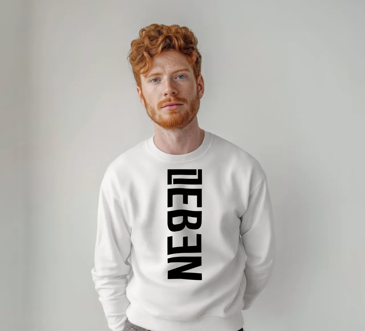 LEBEN.NEBEL. | bold letters felpa da FRICKE DESIGN