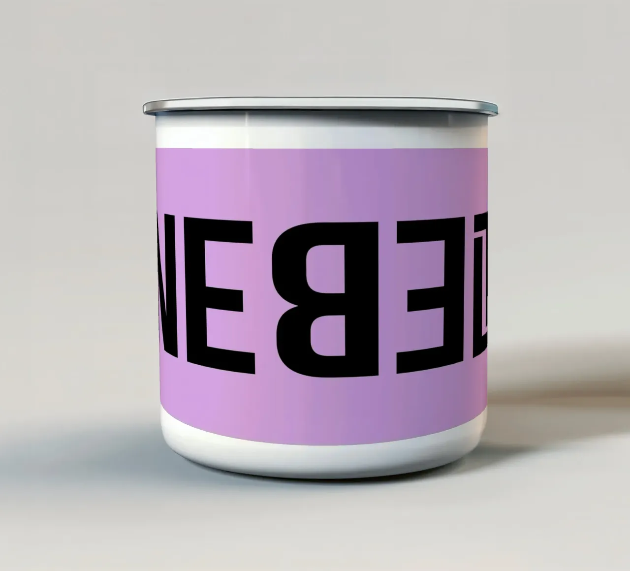 LEBEN.NEBEL tazza in smalto da FRICKE DESIGN