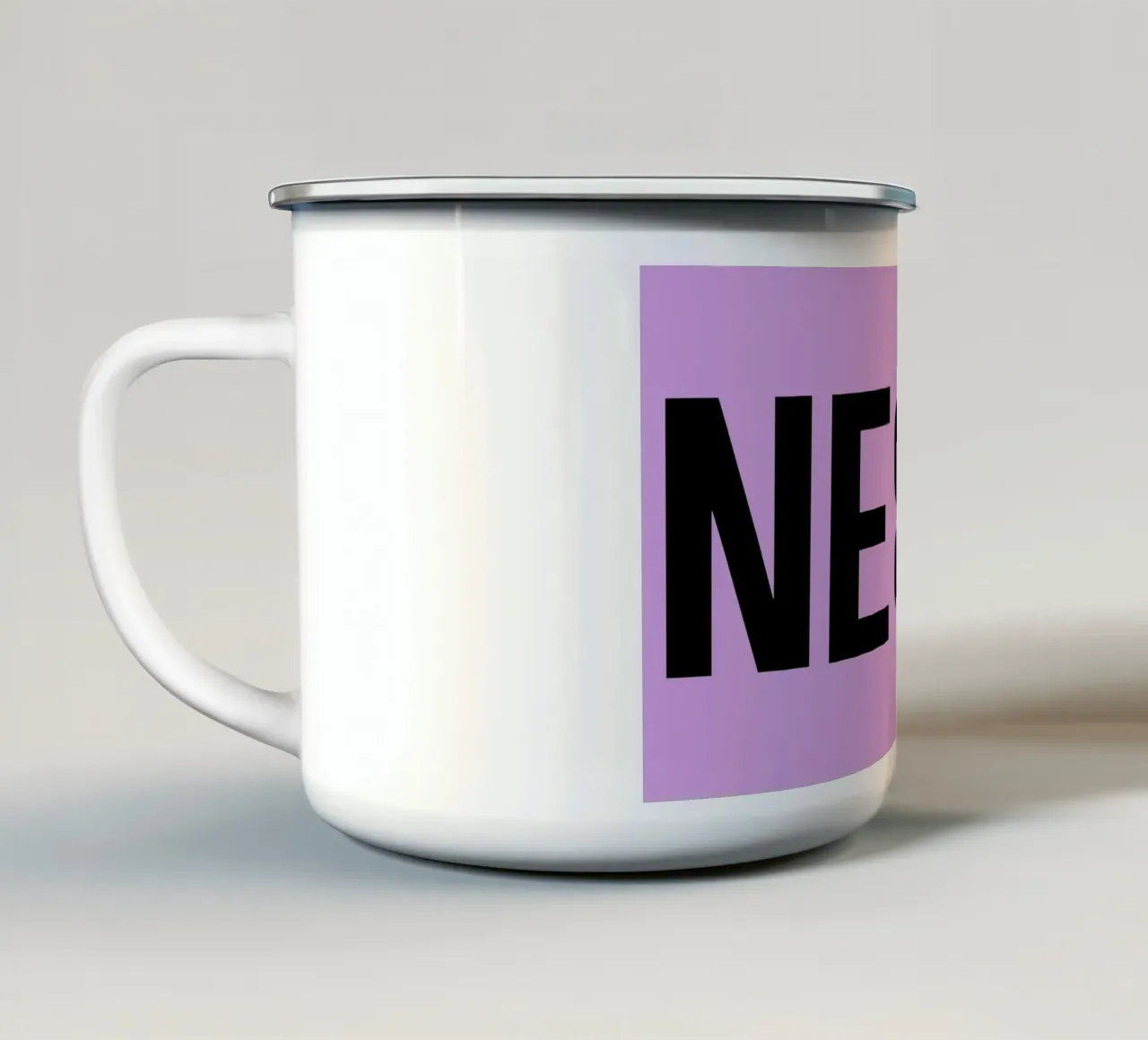 LEBEN.NEBEL tazza in smalto da FRICKE DESIGN