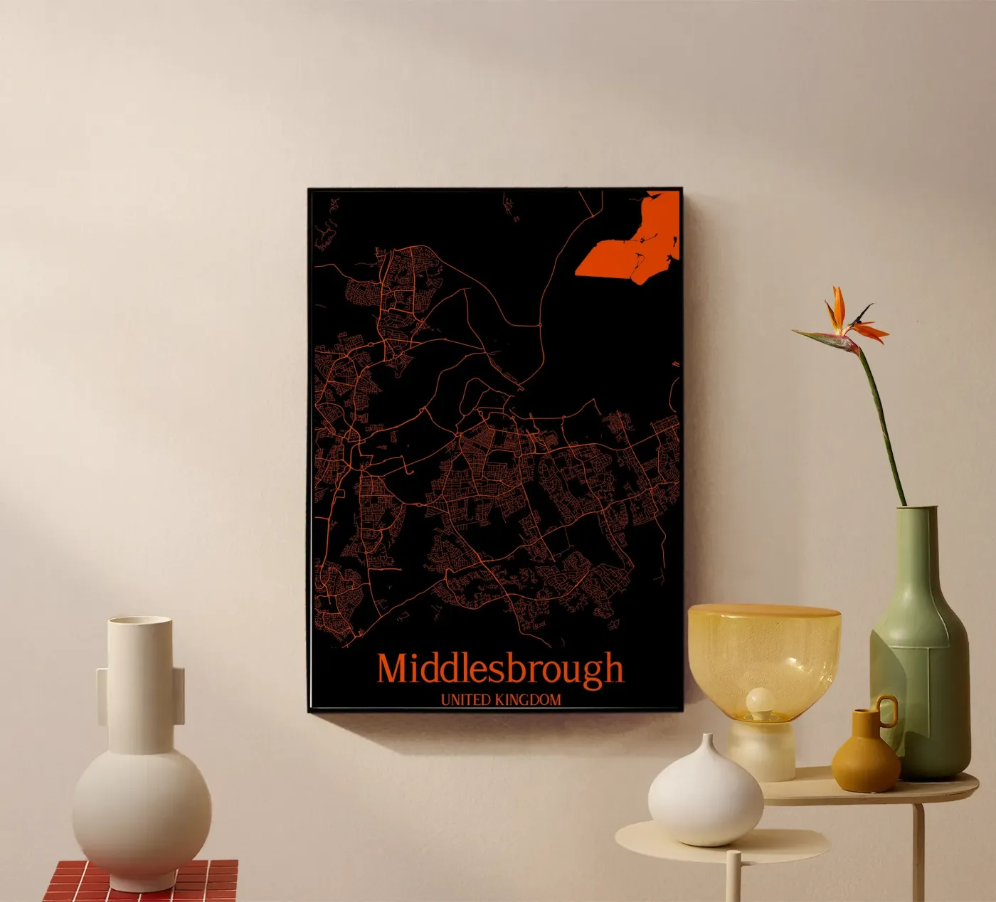 Middlesbrough plexiglas de MiMap