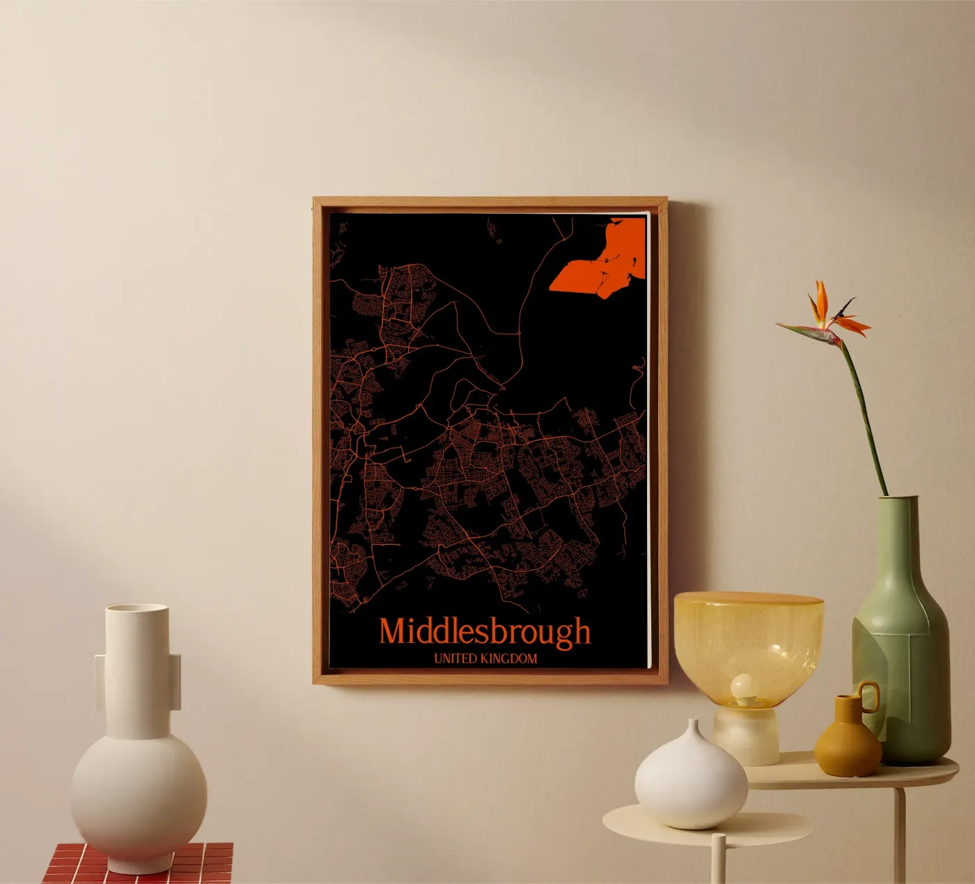 Middlesbrough canvas van MiMap