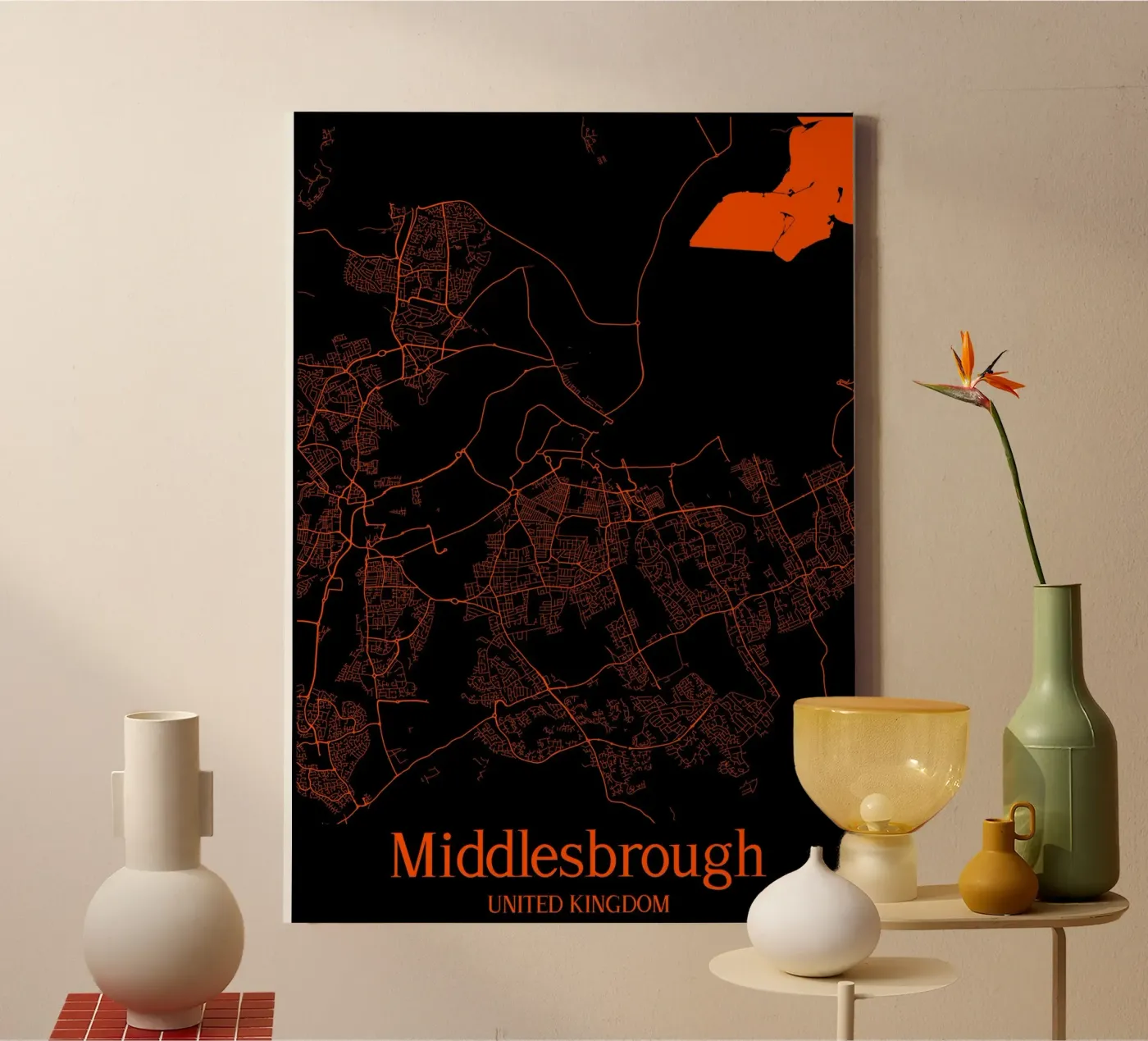 Middlesbrough canvas van MiMap