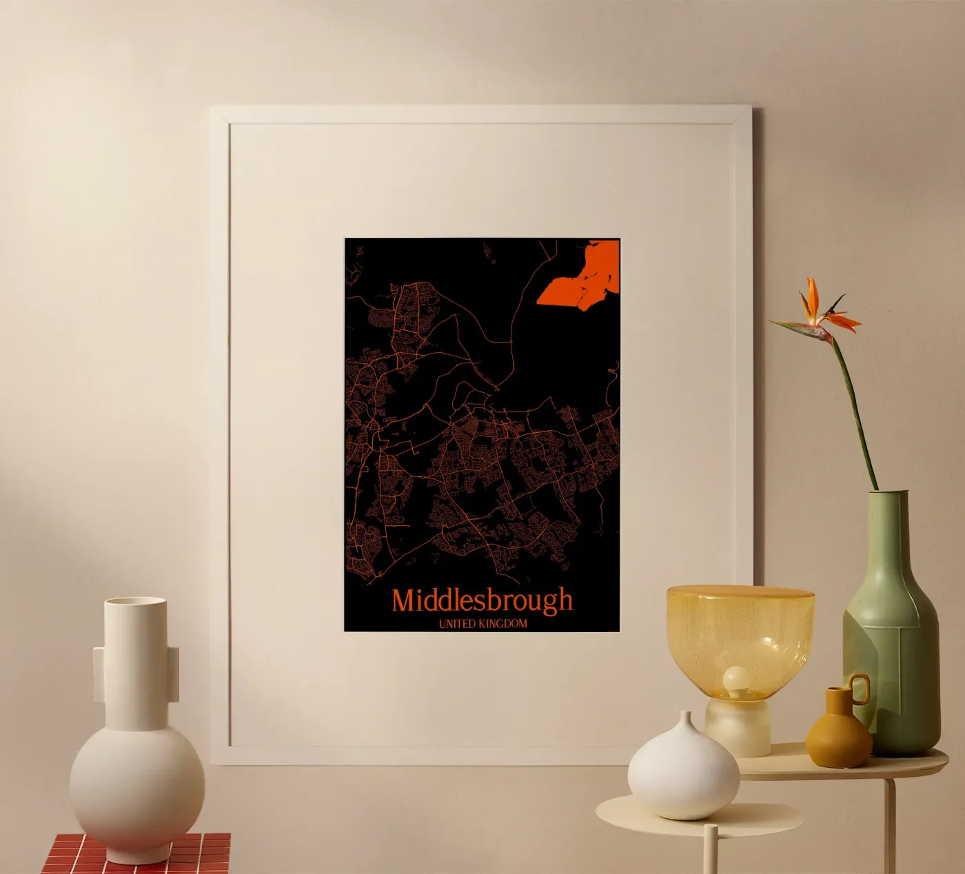 Middlesbrough poster van MiMap