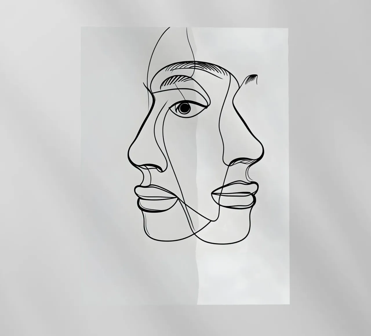 Line art a mezza faccia pellicola backlit da LIFESTYLE OBJECTS