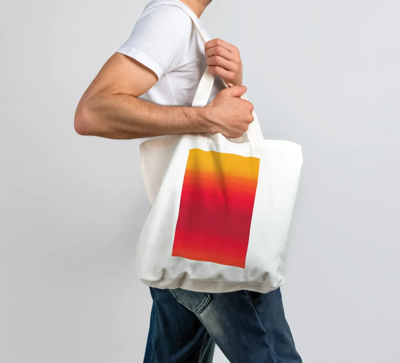 gradient yellow red borsa in juta da feny