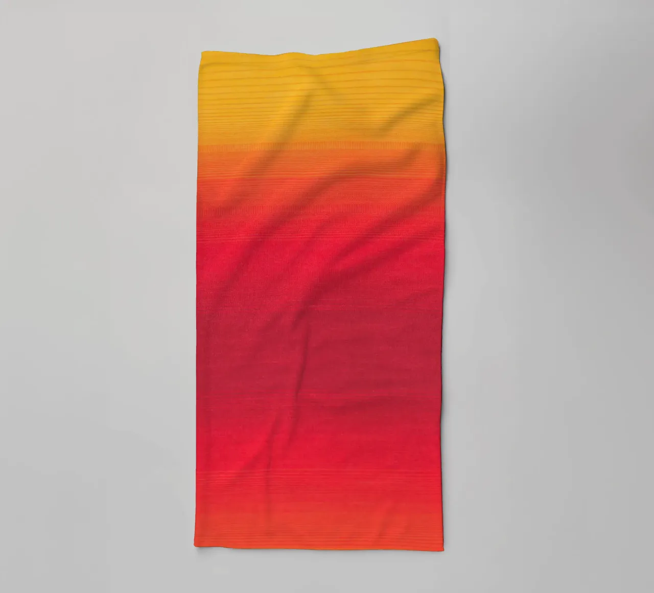 gradient yellow red asciugamano da bagno da feny