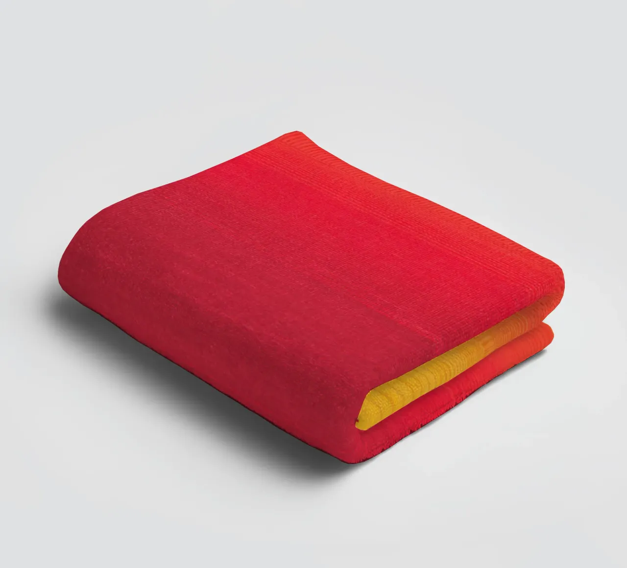 gradient yellow red asciugamano da bagno da feny