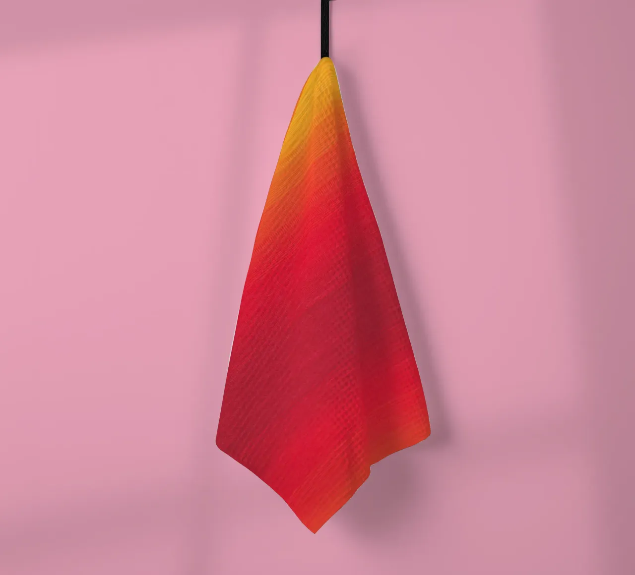 gradient yellow red canovaccio da cucina da feny