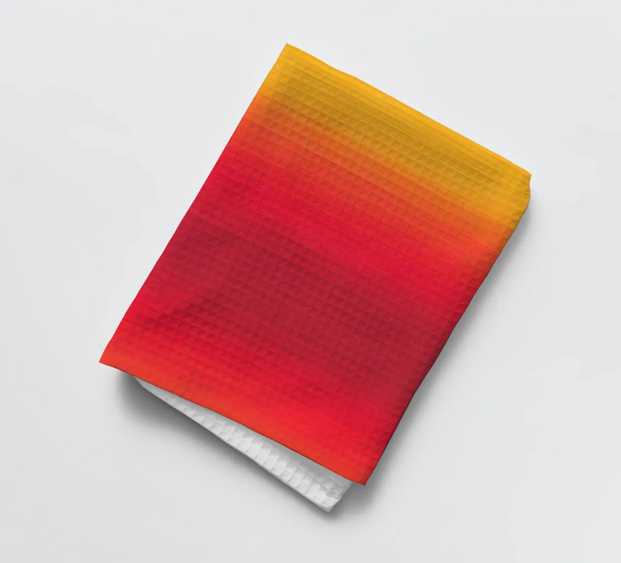 gradient yellow red canovaccio da cucina da feny