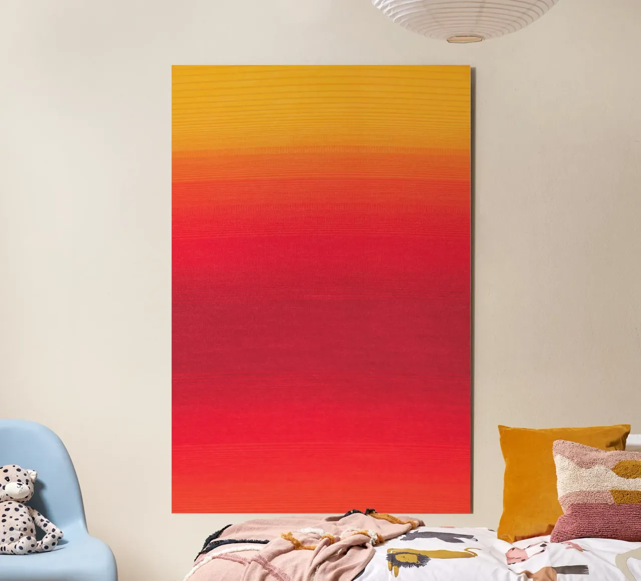 gradient yellow red alluminio dibond da feny