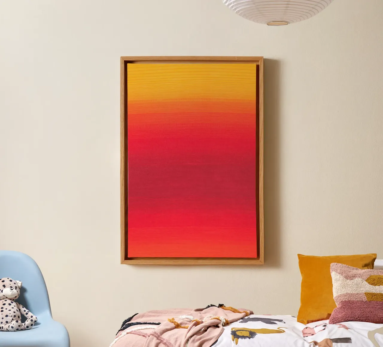 gradient yellow red tela da feny