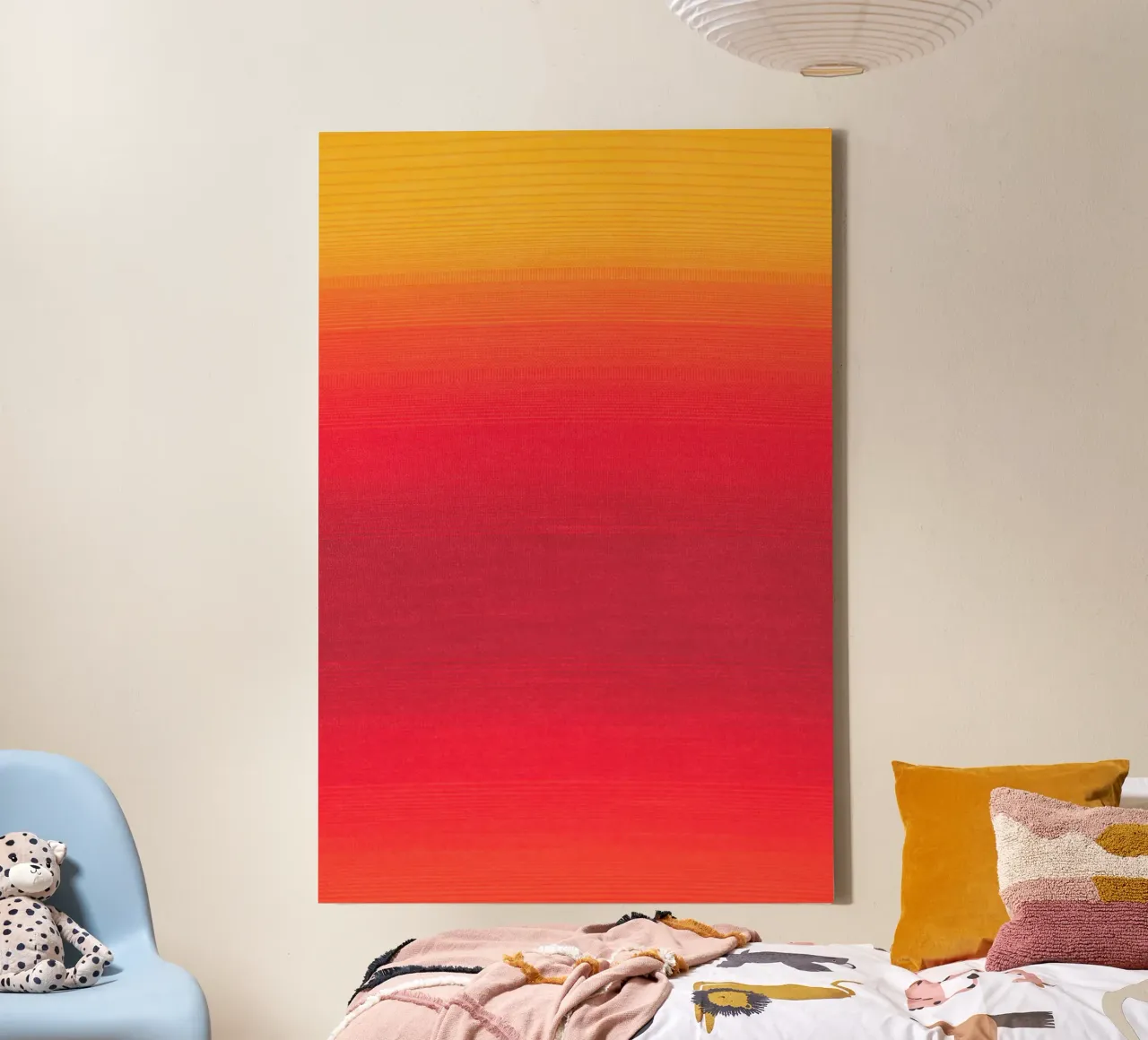 gradient yellow red tela da feny