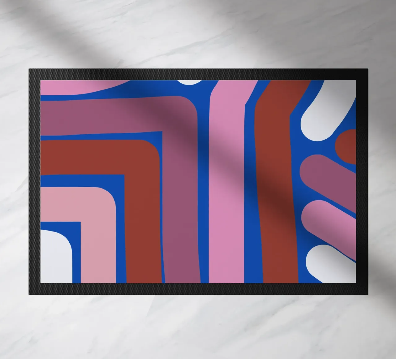 Riga rosa e blu zerbino da Little Dean