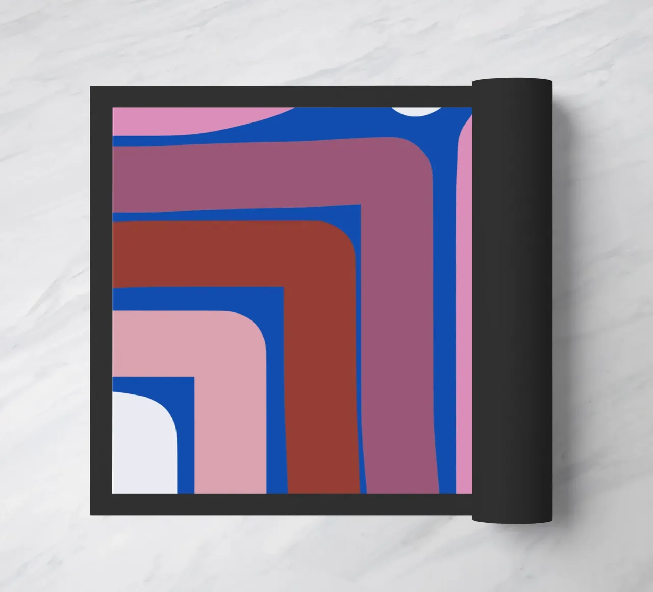 Riga rosa e blu zerbino da Little Dean