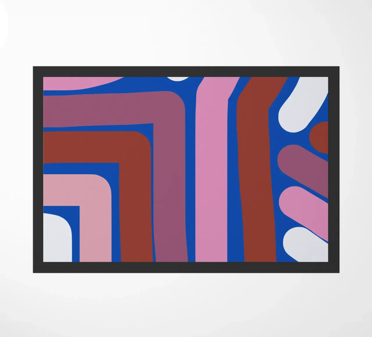 Riga rosa e blu zerbino da Little Dean