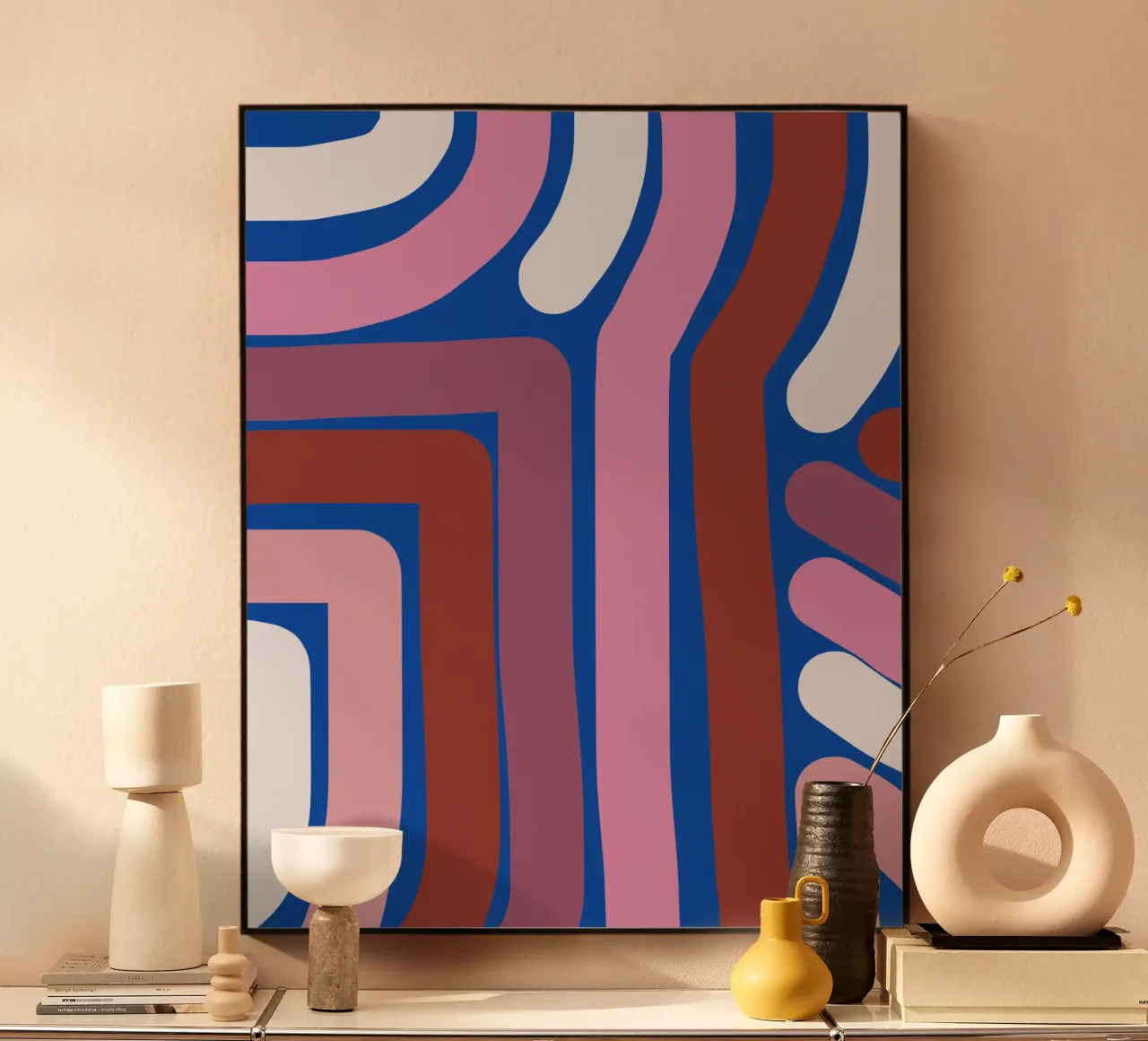 Riga rosa e blu plexiglass da Little Dean