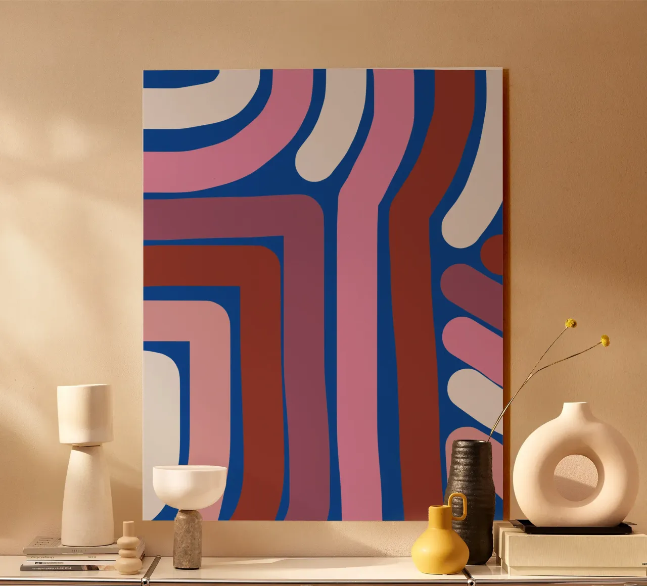 Riga rosa e blu plexiglass da Little Dean